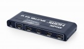 SPLITTER video GEMBIRD, split HDMI la 4 monitoare, conector 1: HDMI; conector 2: HDMI x 4