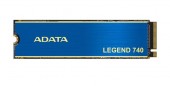 SSD ADATA, LEGEND 740, 500 GB, M.2, PCIe Gen3.0 x4, 3D TLC Nand, R/W: 2500/1700 MB/s