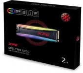 SSD ADATA XPG SPECTRIX S40G, 2TB, M.2, PCIe Gen3.0 x4, 3D TLC NAND Flash, R/W: 3500/3000 MB/s