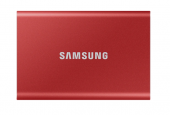 SSD. extern SAMSUNG T7, 2TB, USB 3.2 gen 2, R/W: 1050/1000 MB/s, rosu