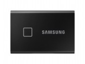 SSD extern SAMSUNG T7 Touch, 2 TB, USB Type C, 3D Nand TLC, R/W: 1050 MB/s