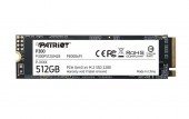 SSD PATRIOT, P300, 512 GB, M.2, PCIe Gen3.0 x4, 3D TLC Nand, R/W: 1700/1200 MB/s