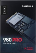 SSD SAMSUNG, 980 PRO, 1TB, M.2, PCIe Gen4.0 x4, V-Nand 3bit MLC, R/W: 7000 MB/s/5000 MB/s