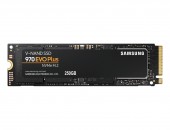 SSD SAMSUNG, Gen3 x 4, 970 EVO plus, 250 GB, M.2, PCIe Gen3.0 x4, V-Nand 3bit MLC, R/W: 3500/2300 MB/s