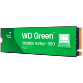 SSD WD Green SN3000 1TB M.2 2280 S3-M PCIe Gen4 x4 NVMe, Read/Write: 5000/4200 MBps, TBW: 150