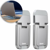 STAND Baseus Kickstand notebook, include 2 bucati, adeziv 3M, aliaj zinc, silver  - 6932172608415
