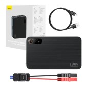 STARTER auto Baseus Super Energy Pro+, pentru pornire baterie auto 12000mAh, 1200A, USB, negru  -  6932172630256