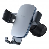 SUPORT AUTO Baseus Metal Age II pt. SmartPhone, fixare grila ventilatie, ofera posibilitatea reglarii unghiului de vizionare pe verticala si orizontala, gri  - 6932172605223