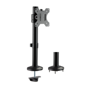 SUPORT de birou LOGILINK, pt 1 TV/monitor plat, curbat, diag. max 32 inch, rotatie, inclinare, orizontala, verticala, max 9 Kg, negru