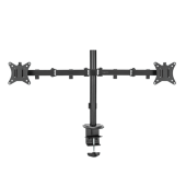 SUPORT de birou LOGILINK, pt 2 TV/monitor, plat, diag. max 32 inch, rotatie, inclinare, pivotare, orizontala, verticala, totala, max 9 Kg x 2