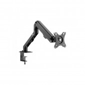 Suport de birou pentru monitor, brat dubla articulatie, 17 - 27 inch, Negru, Maclean