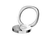SUPORT Telefon Baseus Privity Ring, inel metalic pentru o prindere sigura si suport orizontal telefon, argintiu  - 6953156251687