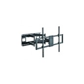 Suport TV de perete, LCD / LED, 60-120 inch, brat dublu, extensibil, Ultra Slim, Full-Motion, Negru, Techly, ICA-PLB 189B