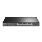 Switch cu management L2 TP-Link POE, 24 Porturi Gigabit, 4 x SFP+ Gigabit
