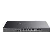 Switch Managed L3 TP-Link, 24-Port Gigabit Lite L3 Managed PoE++ si 4× 10G Slots, buget maxim PoE 500 W, metalic