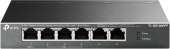 SWITCH PoE TP-LINK, 6 porturi Gigabit, IEEE 802.3af/at/bt, buget PoE 64W maxim, carcasa metalica