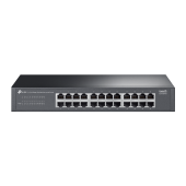 SWITCH TP-LINK 24 porturi Gigabit, fanless, instalare desktop / rackmount, carcasa metalica