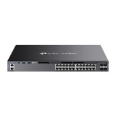 Switch TP-Link cu management, 24-Port Gigabit RJ45 PoE+ Stackable L3 Managed, switch 10 Gbps SFP+
