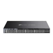 Switch TP-Link cu management, 48-Port Gigabit RJ45 PoE+ Stackable L3 Managed, switch 6 Gbps SFP+