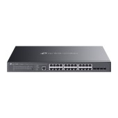 Switch TP-Link cu management L2, Omada 24-Port Gigabit cu 4-Port 10GE SFP+ L2+ Managed Switch cu 16-Port PoE+ si 8-Port PoE++, 16× Gigabit 802.3af/at PoE+, 500W buget POE