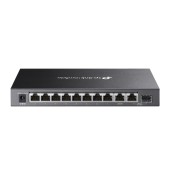 SWITCH TP-LINK Omada unmanaged, 9×Gigabit RJ45, and 1×Gigabit combo SFP/RJ45 Port, carcasa metalica
