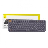 TASTATURA Baseus K01A wireless 2.4 G, Bluetooth 3.0/5.0 conectare 3 dispozitive simultan , necesita 2 baterii AAA, gri,  - 6932172632960