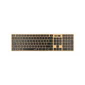 TASTATURA Genius SlimStar 7250BT, wireless 2.4GHz+Bluetooth, 104 taste slim, tasta Copilot, lemn - negru, 4710268263005