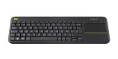 Tastatura K400 Plus, Touchpad, USB, Layout DE, Black