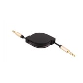 TNB GOLD 3.5 MM RETRACTABLE JACK CABLE 120CM