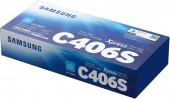 Toner Original Samsung Cyan, C406S, pentru CLP-360|365||CLX-3300|3305, 1K