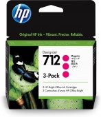 Tri-Pack Original HP Magenta, nr.712, pentru DesignJet Studio 24|Studio 36|T230|T250|T630|T650, 29ml