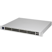 Ubiquiti Layer 3 switch with GbE RJ45 ports and 10G SFP+ ports.