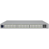 Ubiquiti network switch ECS-48S-PoE-EU Enterprise Campus 48S PoE Enterprise-grade 48-port, Layer 3 Etherlighting PoE+++ switch with Stacking support and high-capacity 10 GbE RJ45 and 25G SFP28