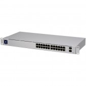 Ubiquiti UniFi Switch 24 is a fully managed Layer 2 switch with Gigabit Ethernet ports and Gigabit SFP ports for fiber connectivity