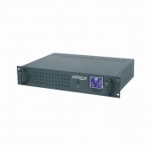 UPS GEMBIRD, Line Int. cu management, rack, 1500VA/900W, AVR, IEC x 4, 2 x baterie 12V/8Ah, display LCD, back-up 1 - 10 min.