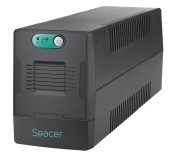 UPS Spacer Line Int.  fara management,  1500VA/  900W, AVR, 4 x socket Schuko, indicatie status cu LED, 2 x baterie 12V/9Ah, bateria are 12 luni garantie
