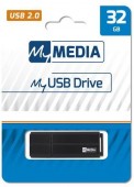 USB Flash Drive MyMedia, USB 2.0, 32GB, Negru