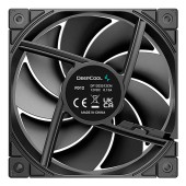 Ventilator DeepCool FD12, 120mm, 400-2050 RPM, FDB, 64.2 cfm, 4pin PWM, negru, - 6933412710912