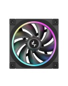 Ventilator DeepCool FL12R, 120mm, 500-2150 RPM, FDB, 55 cfm 4pin PWM, negru, - 6933412785156