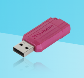 VERBATIM  USB PINSTRIPE 64GB PINK